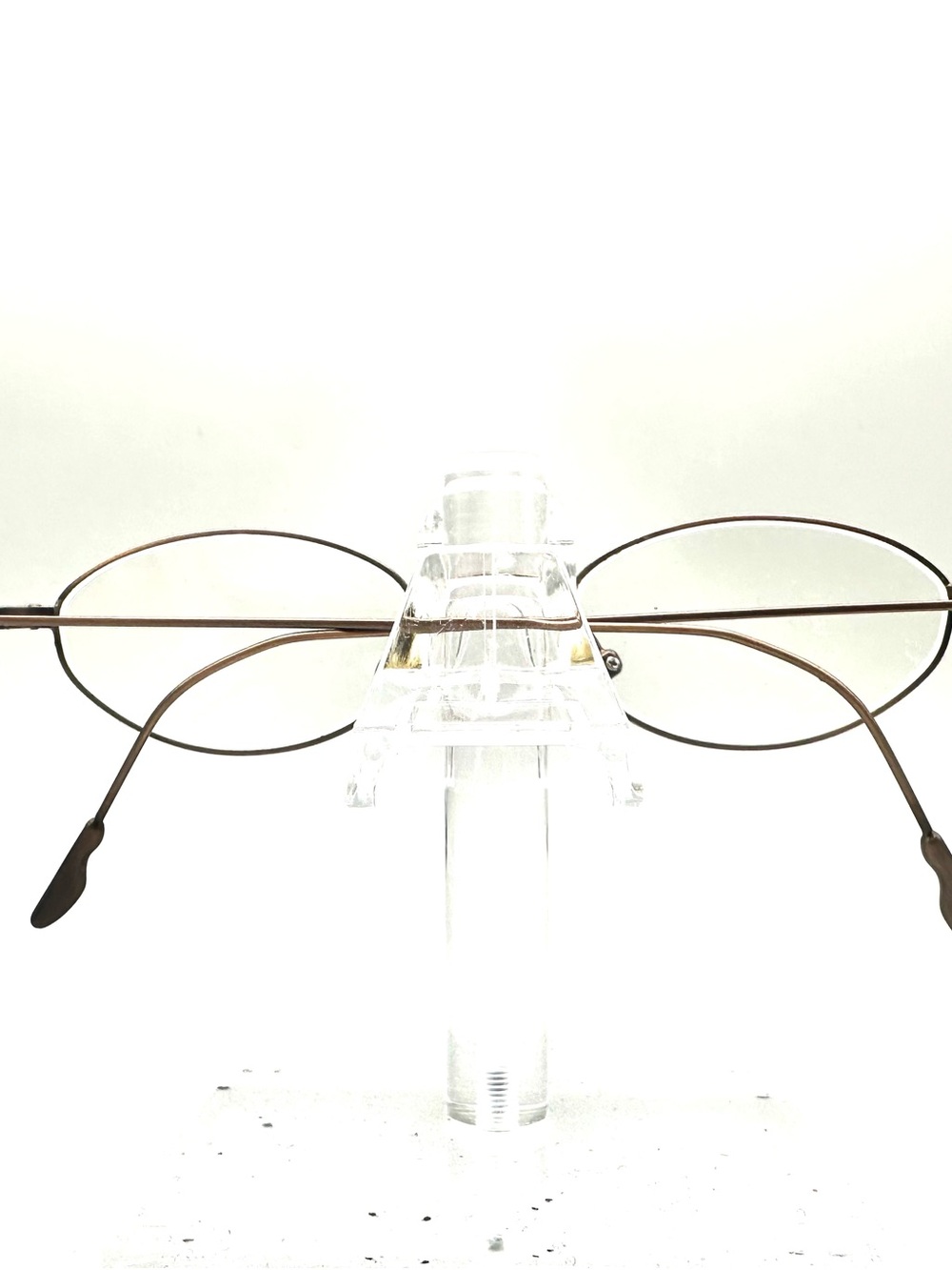 Calvin Klein 144 575 Eyeglasses Bronze Metal Oval Frame Japan 135mm Mens Womens - Picture 2 of 6